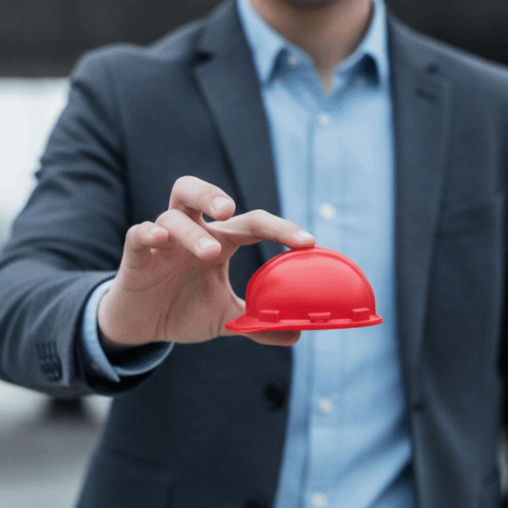 Safety Shape Helmet Stand 3D Printed Desk Organizer Business Storage Card Holder  Civil Engineer