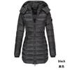 Women's Winter Warm Collar Hooded Long Coat With High-quality Zipper Closure Clothes Sale