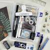 Colorful Stationery Set: Scissors, Notebook, Stapler & Storage Box - Perfect Gift for Students & Office Use