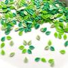 50 pieces of mixed green mini leaves flat back rhinestone diy jewelry making manicure art Deco small green leaves