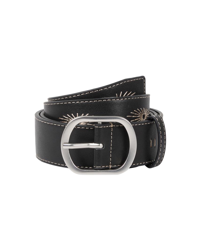 AAKAM Needlework Studded Belt (Black)