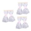 3 Pcs Dollhouse Lace Curtain Vintage Exquisite Elegant Miniature Lace Curtain for 1 12 Dollhouses Decoration Photography