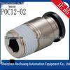 Japan PISCO Hex Hole Straight Connector POC12 Series