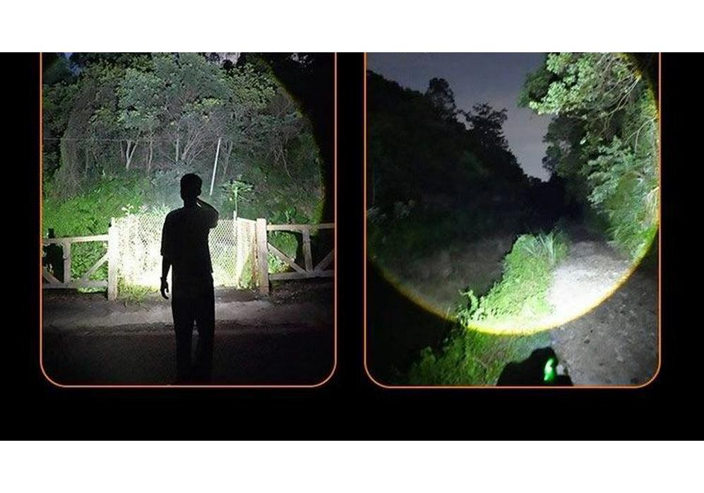 Bright LED Headlamp: Dual Lithium Battery, Long-Life, USB Rechargeable, Waterproof for Outdoor, Fishing & Mining.