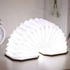 LED Organ Işığı Geri Çekilebilir Gece Lambası, Yaratıcı Katlanır Ahşap Kitap Lambası Şarj Edilebilir Taşınabilir Gece Lambası