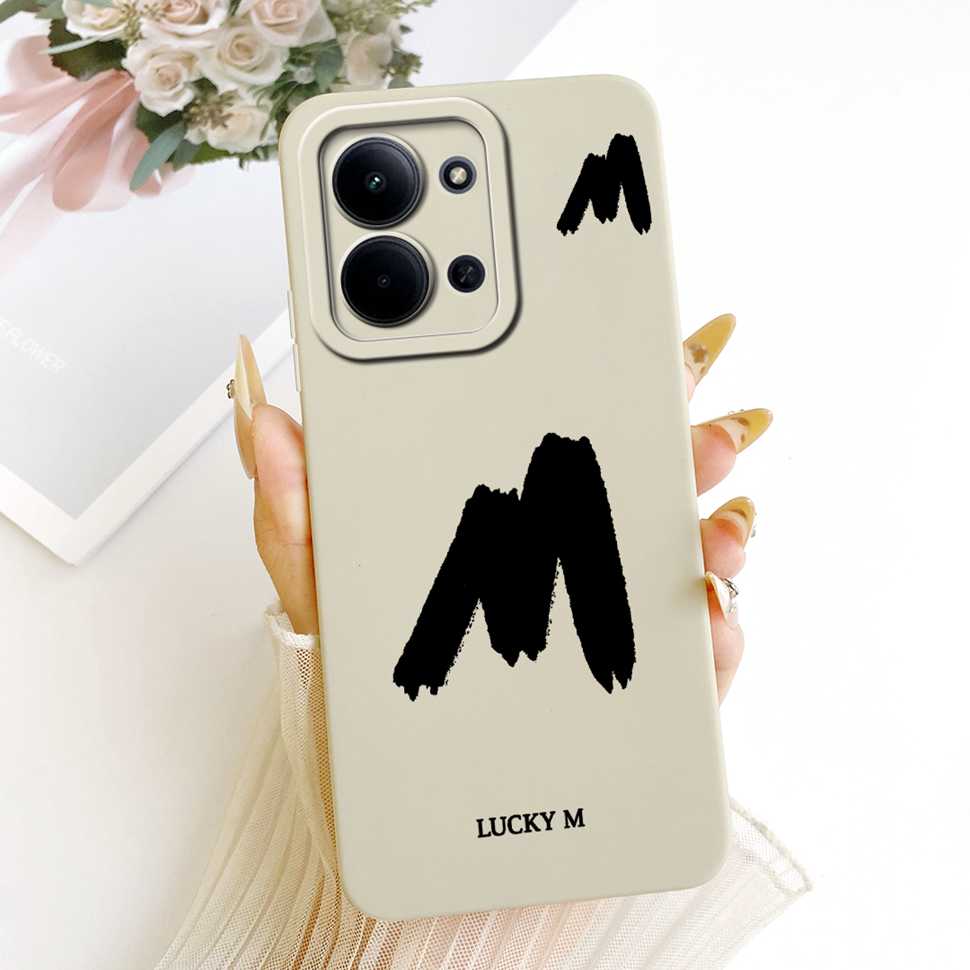 For Xiaomi Redmi 15C 5G Case Cover Lucky Letters Phone Case For Xiaomi Redmi 15C 15 C Redmi15C Redmi15 4G 5G Soft Fundas