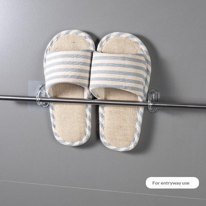 10Pcs Multifunctional Wall-Mounted Round Hooks Free Punching Seamless Paste Storage Rack Kitchen Bathroom Household Ring Hange