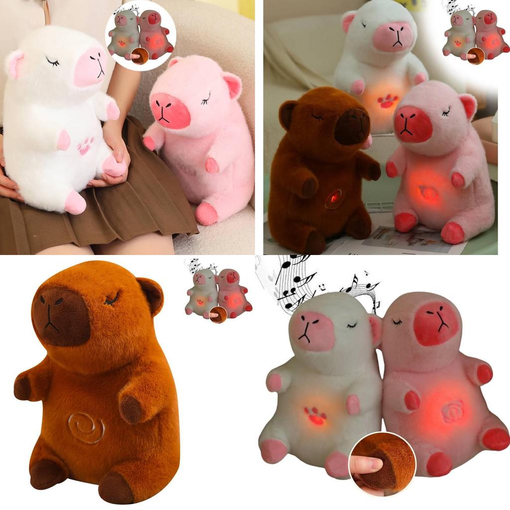 Cute And Adorable New Breathable Bear Capybara Plush Toy With Music For Kids