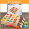Wooden Magnetic Fishing Toy Set With Number Disks For Kids And Family Play