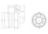 Qunxi 80mm CW/CCW 12-Blade 6S Motor for Model Airplanes
