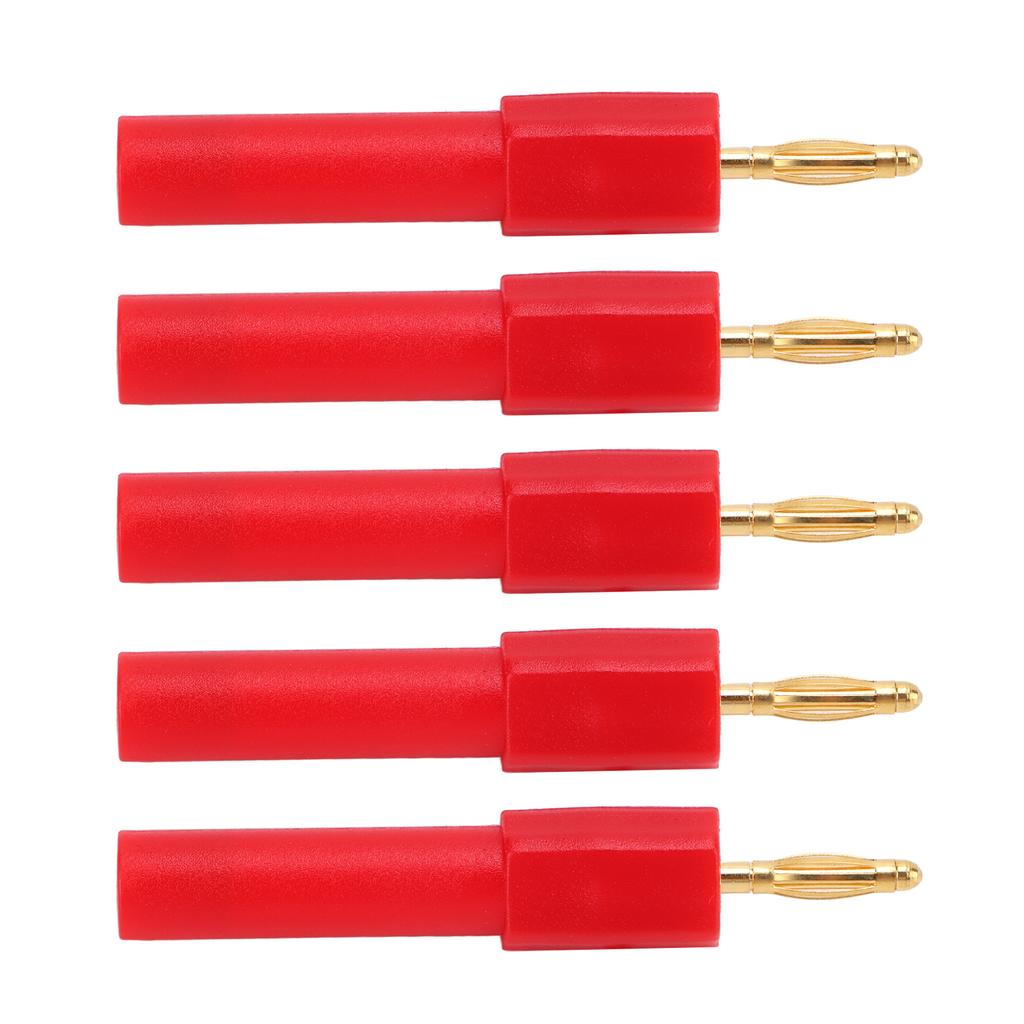 5Pcs Convert Banana Plug Strong Connectivity Good Conductivity 2mm to 4mm Conversion Banana Plug