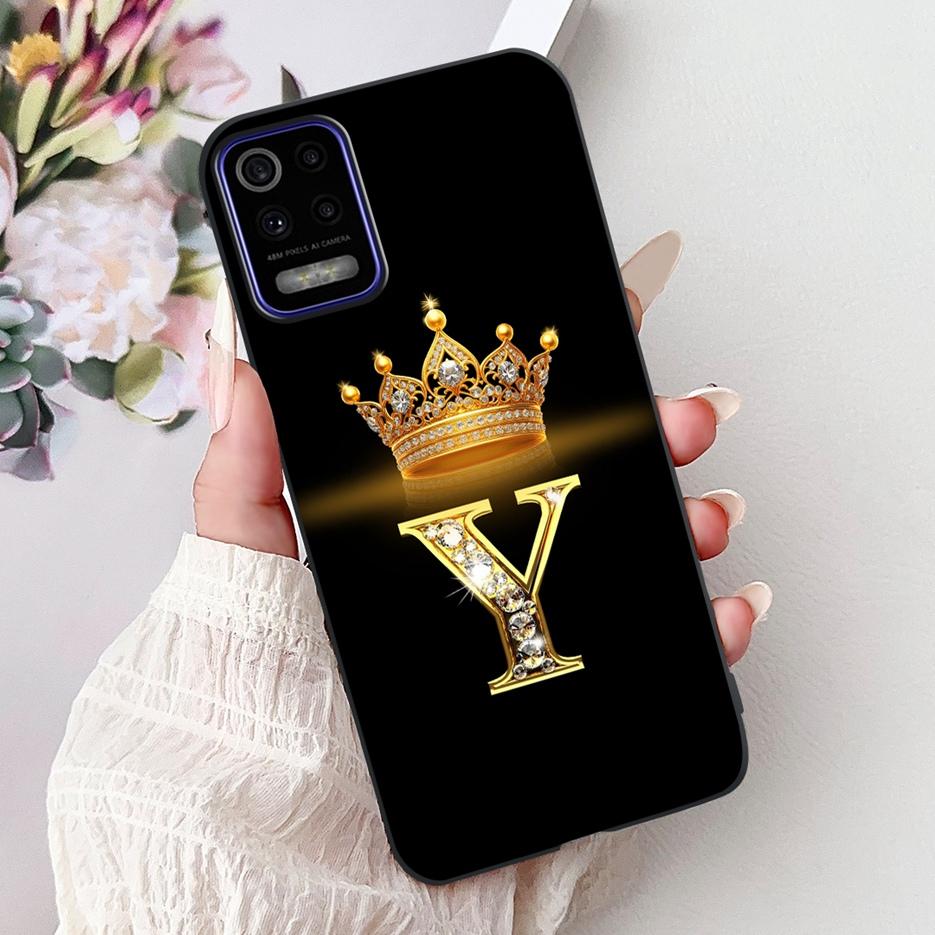 Pro pouzdro LG K52 2020 LM-K520 Nové Módní Korunní Písmena Kryt Měkký Silikonový Kryt na Telefon Pro LG K62 LM-K525 K 52 LGK52 LGK62 Fundas