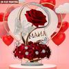 Roses, 2D Flat Acrylic, Tabletop Decoration, Ornaments, Suitable for Living Room, Bedroom, Couples, Gifts, Anniversary, Christmas, Halloween