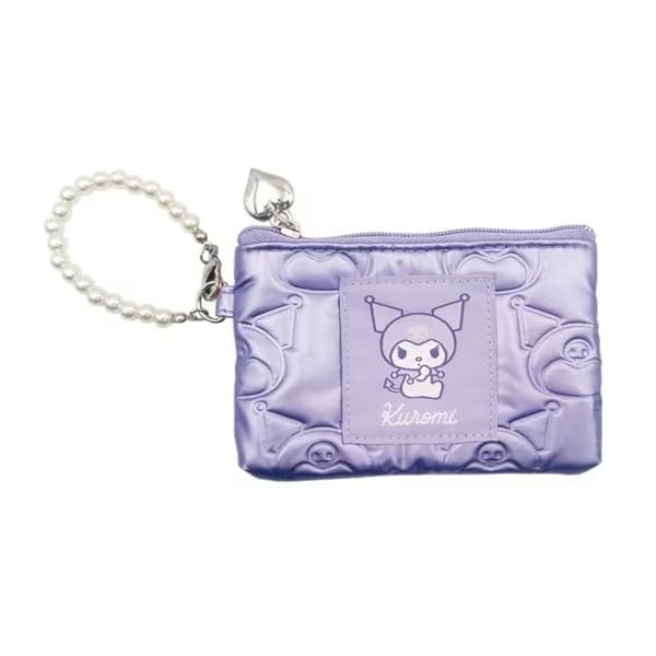 Marimo Craft Sanrio Metallic Series Daily Pass Case Kuromi IC Card Case Commuter Pass Holder Embossed Official Character Goods SRNY-015