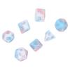 7pcs Acrylic Role Playing Game Dice Men Women Portable Exquisite Polyhedral Dice Set for Bar Holiday Party