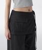 MUSINSA STANDARD WOMAN Women'S Wrap Skirt Parachute Pants [Black]