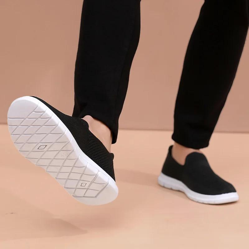 Men Flat Casual Shoes 2024 Mesh Lightweight Black Sneakers Man Tenis Feminino Breathable Running Shoe Zapatillas De Mujer