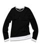 LIKE THE MOST Basic Line Layered T-Shirt_Black