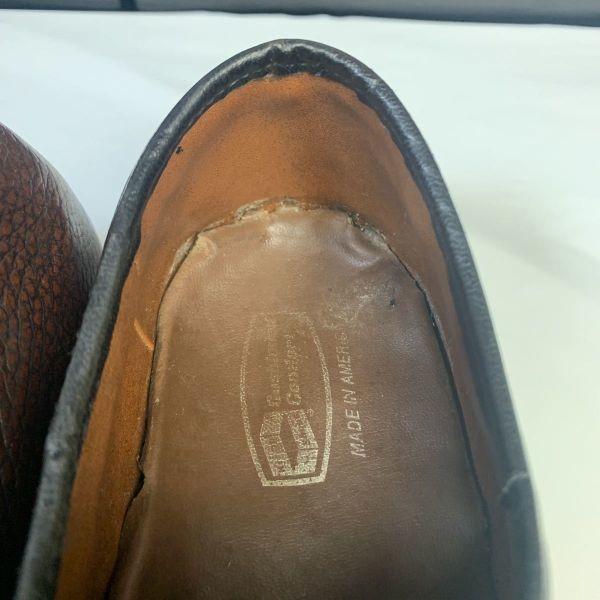 70er-80er Jahre? Vintage USA Made/KNAPP SCHUHE/Monk Strap Business Schuhe mit Schnalle/11B/Braun/(GEBRAUCHT)