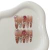 Handgefertigt Süß Eis-transparent Französische Kette Kleiner Diamant Rosa Leopardenmuster Wächter Liebling Tragen Rüstung