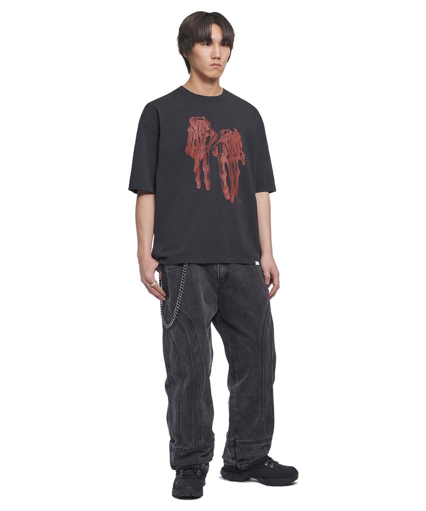 Nomaenyueol Robotic Hand Nm T-Shirt - Washed Black