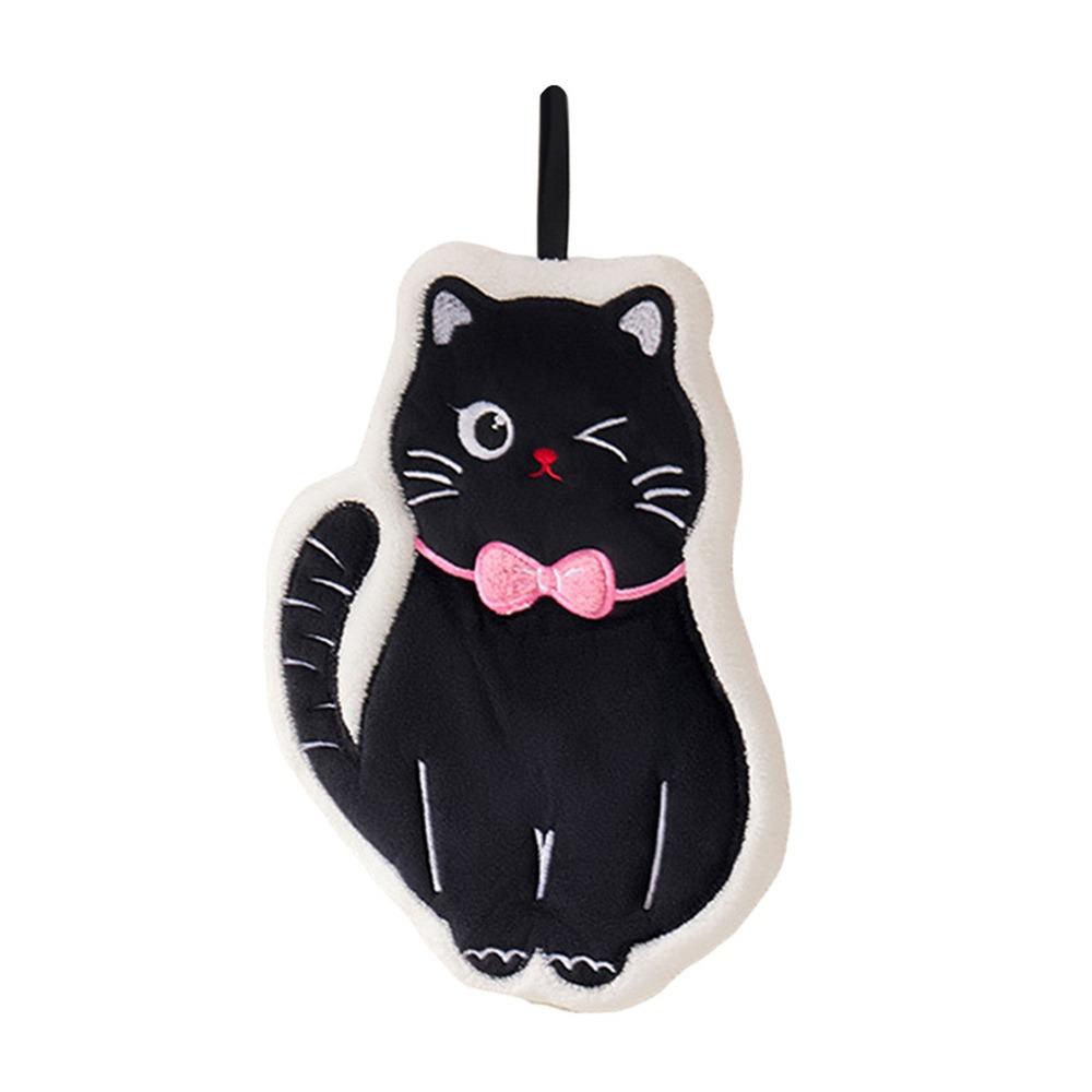 

Высококачественное милое кошачье полотенце для рук, подвесное, с высокой впитываемостью, банная салфетка, мягкая мочалка