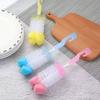 2PCS Cup Brush Cleaning Set Boutique Cardboard Set Bottle Brush Nipple Brush 360 Degree Stain Removal