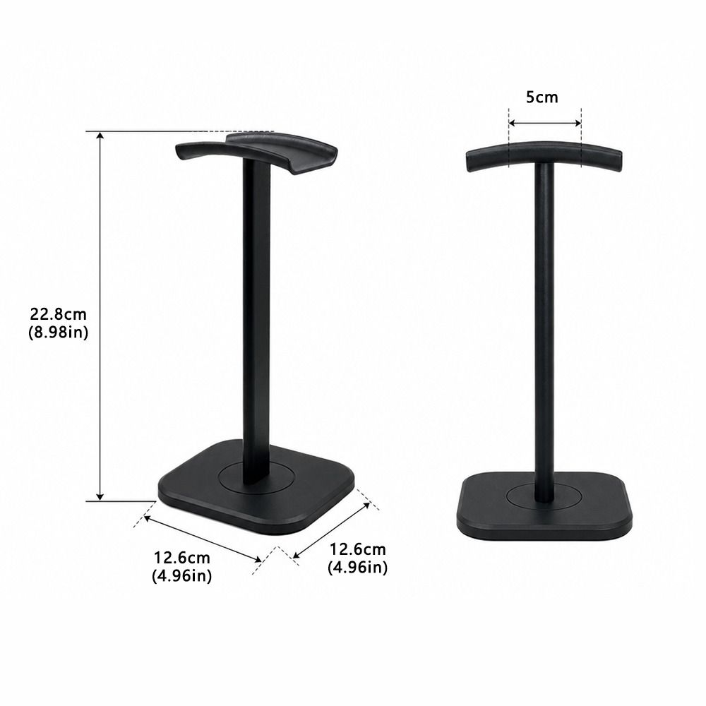 with Anti-Slip Base Headset Holder ABS & Aluminum Alloy Over-Ear Headset Holder  Desktop Use