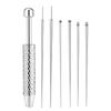 Kit Applicatori per Gioielli per il Corpo per Orecchio Naso Labbra Include Perni Filettati Senza Filettatura Accessori per Piercing in Acciaio Inossidabile