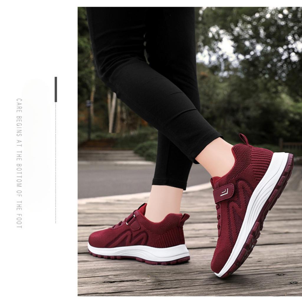 Nouvelles Chaussures de Marche pour Femmes, Chaussures de Sport et de Loisirs à Semelle Souple d'Extérieur Flyknit, Chaussures de Voyage
