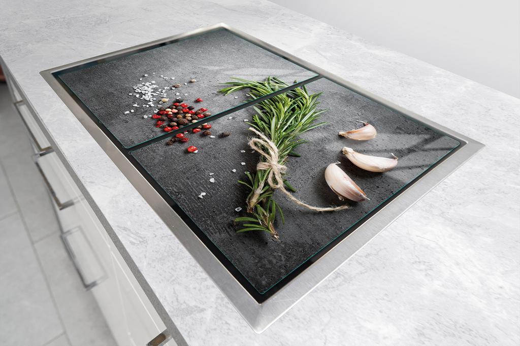 PIANO PROTETTIVO IN VETRO PER CUCINA 2x35x52 SPEZIE