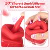 Vibrator Tongue Sex Toy for Women Real Touch Big Mouth Sucking Vibrator Adult Oral Toys for Clit Nipple Clitoral Stimulator