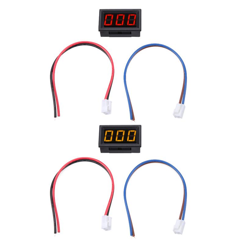 3 Digits LED Digital Ammeter Ampere Meter Current Meter Panel Micro Adjustment DC0‑1A