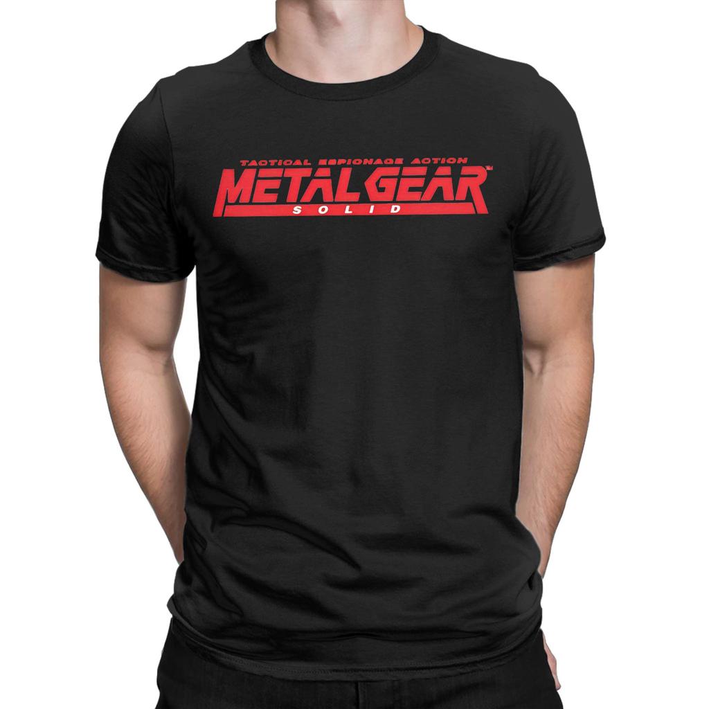 Mens TShirts Metal Gear Solid Game Awesome Pure Cotton Tees Short Sleeve T Shirt Round Neck Clothes Birthday Gift