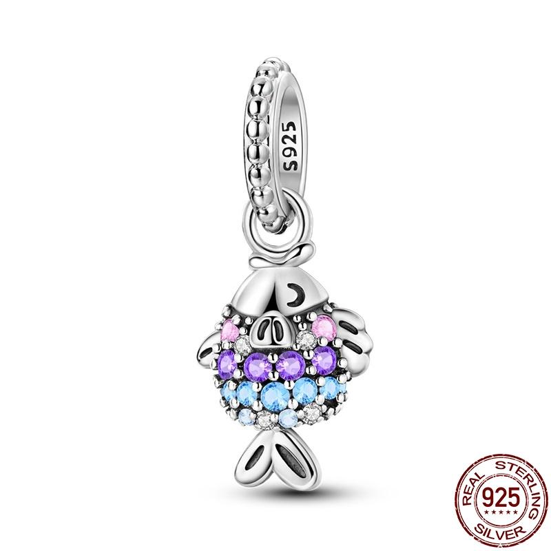 Copper Butterfly Flying Beads Charms Fit Original 3Mm Pan Bracelet&Bangle For Women Birthday Fine Jewelry Gift