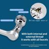 Metal 1080° Rotation Faucet Extender with Filter Tap Aerator Universal 2 Modes Splash Basin Swivel Robotic Arm Faucets Extender