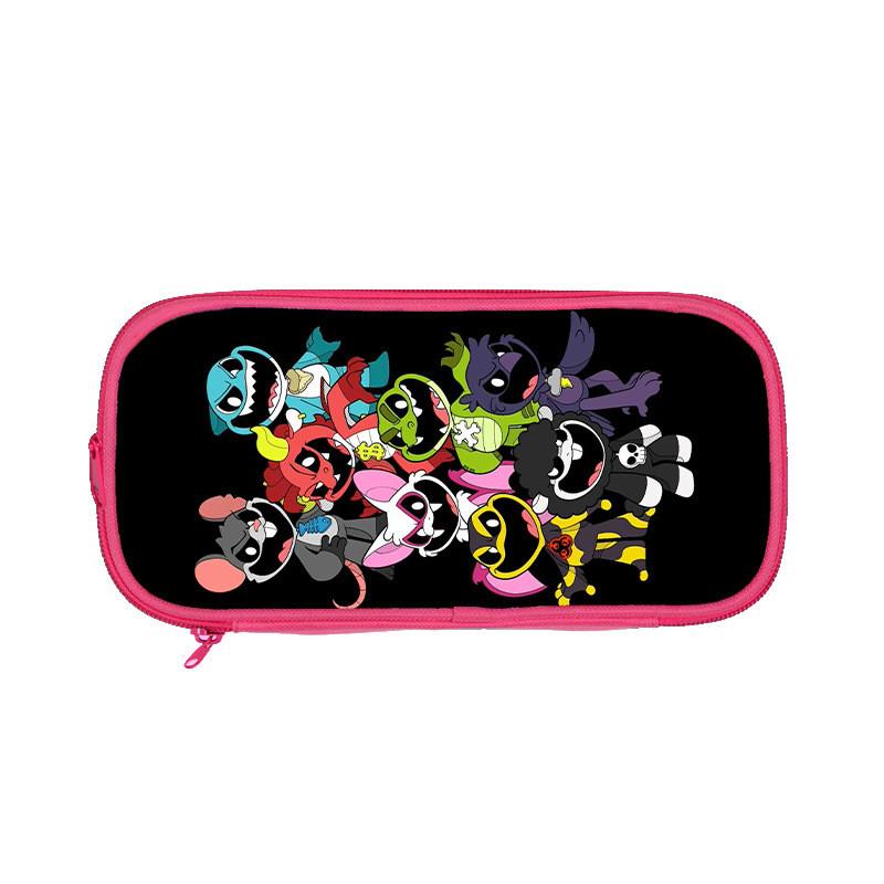 Nightmare Critters Double Layer Pencil Case With Nylon Material For Students And Kids
