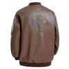 Men's Plus Size Retro Leather Baseball Jacket - Spring/Autumn 2025 Collection