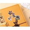 17pcs  Anime Watercolor Cute Cartoon Halloween Bat Paper Stickers, for Luggage, Notebook,Diary, Album Decoration, DIY Stationery