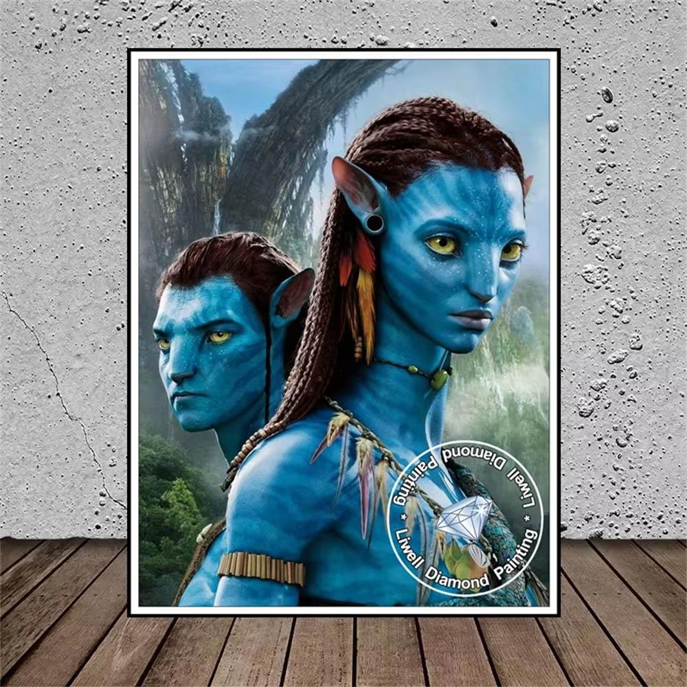 Avatar Planeta Pandora Na'vi 5D Diamantové malování Plné diamantů DIY Ručně vyráběné Diamantové malování Fantazie Dekorativní malířský set