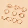 Full Diamond Rings, Jewelry Ins Wind Star Jewelry Women's Niche Light Luxury Ring Set Accessories