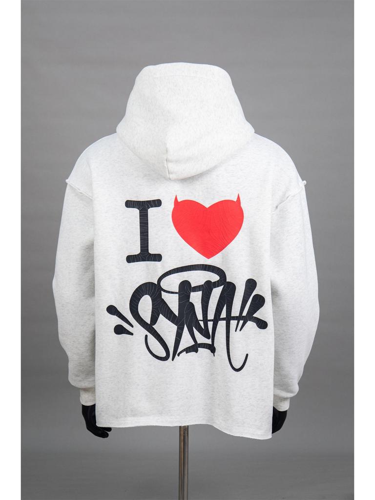 Synaworld Unisex Trendy Hip Hop Letter Print Fleece Hoodie - Casual Loose Fit for Men and Women