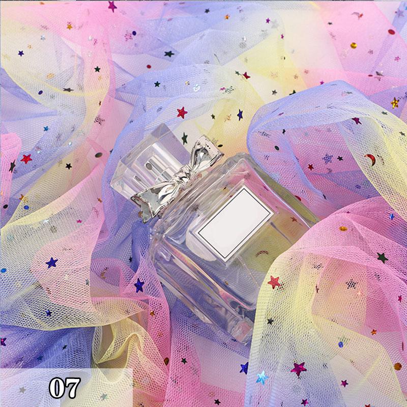 4/6/8/10 Yard Colorful Gradient Rainbow Mesh Fabric Rainbow Tulle Fabric For Diy Tutu Skirt Princess Dress Wedding Party Decor