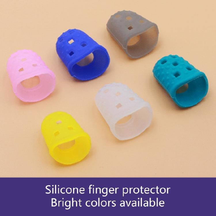 50Pcs Guitar Fingertip Protector NonSlip Breathable Fingertip Protection Covers Caps Silicone Guitar Finger Guards