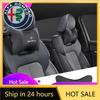 Car Stickers For Alfa Romeo 1Pcs Car Headrest Auto Breathable Seat Neck Pillow Accessories For Alfa Romeo 156 159 147 4C 8C 166