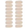 8Pairs High Heeled Shoe Pads Premium Cloth Insoles Foot Cushion Supportive Rear Sole Pads for Pain Relief Walking