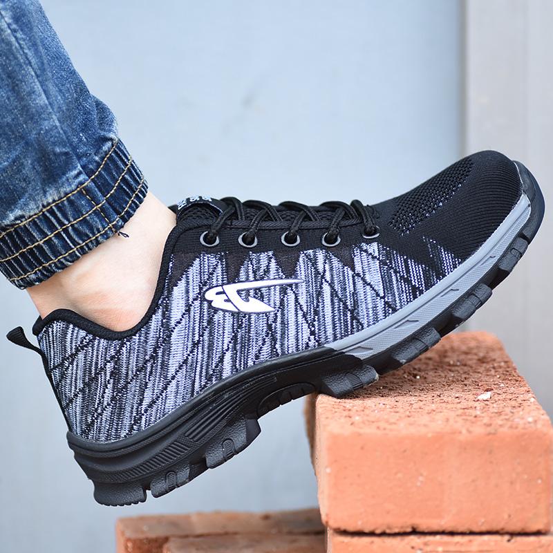 Custom Non-slip Rubber Sole Highquality Industrial Safety Work Shoes Steel Toe Protective Sneakers Women Safety Shoes