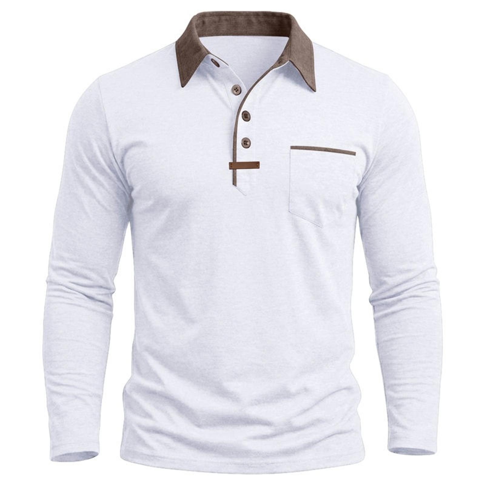 

Men s Casual Quick-Dry Golf Shirt XL білий