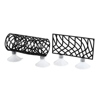Fish Small Hole Fish Bed Tunnel Hollow Design Suction Cup Fish Hideout Hideout Cave Betta Hammock Fish Tank