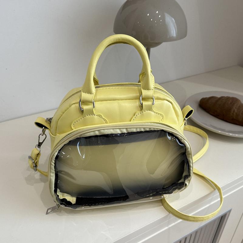 2025 Neue Transparente Joker Handtasche Große Kapazität Wasserdicht Tägliche Pendler Umhängetasche Japanisch Niedlich Zweidimensionale Messenger Bag